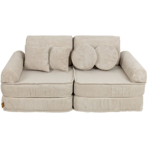 MeowBaby pocket sofa plus, 120x25x60cm, aesthetic, ecru, (21510698) Slike