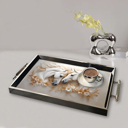 Aberto Design Poslužavnik TPG9804 50 x 29 x 3.5 cm, Šareni Cene