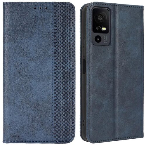 INORCO Za TCL 40 XL retro PU usnjena preklopna torbica za telefon, stojalo, denarnica Folio torbica za telefon, (22033051) Slike
