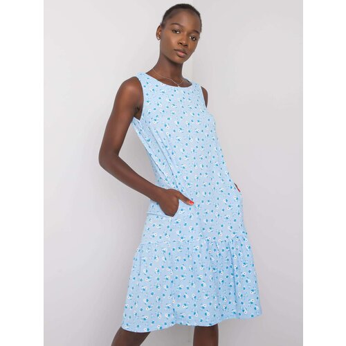RUE PARIS Dress-RO-SK-8002.93P-Light Blue Slike