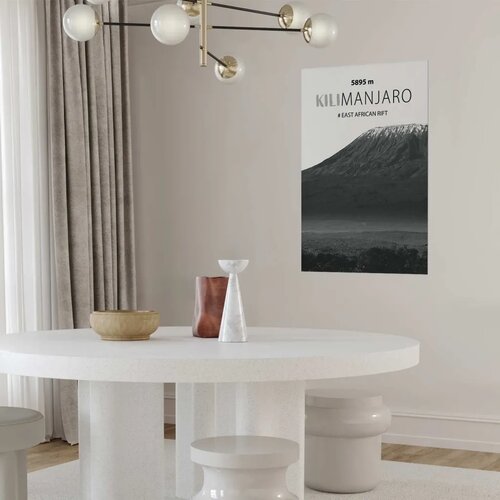  Plakat - The majestic Kilimanjaro mountain peak  crown of mountains  mountain landscape 29.7x42 Bez okvira Cijene