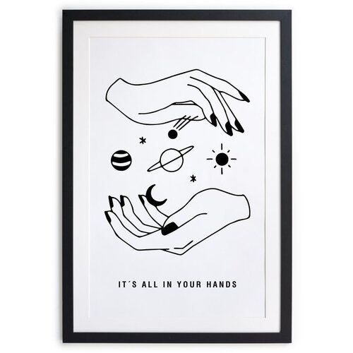 Really Nice Things Stenska slika v okvirju In Your Hands, 30 x 40 cm Slike