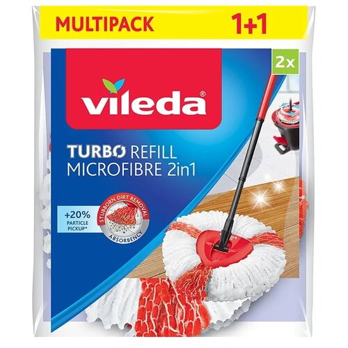 Vileda Zamjenska krpa za či&amp;scaron;ćenje poda Turbo Mop Refill 2in1, 2 komada Slike