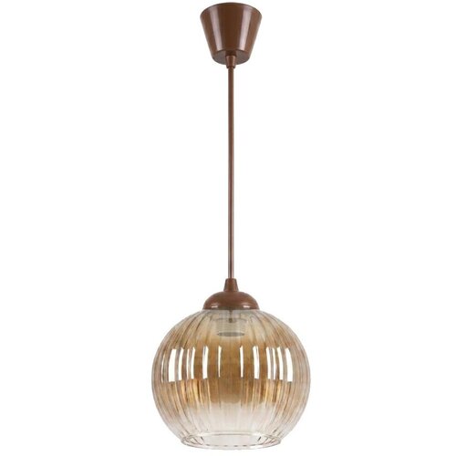 Brilagi LED luster na sajli R GLASS 1xE27/60W/230V prečnik 18 cm braon/zadimljena braon Slike