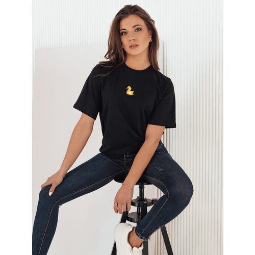 DStreet T-shirt damski z naszywką MIA ROSE czarny Cijene