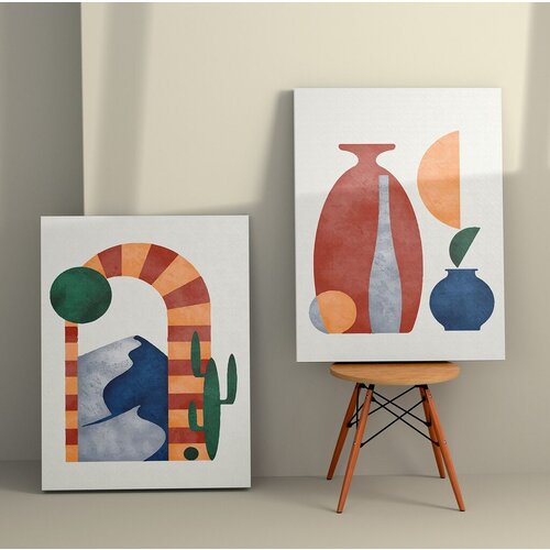 Wallity dekorativna slika 2KNV4280, 50x70cm, 2 dela Cene