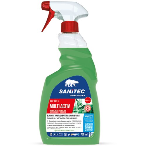 SANITEC čistilo za dezinfekcijo multi activ z razpr&amp;scaron;ilko 750 ml Slike