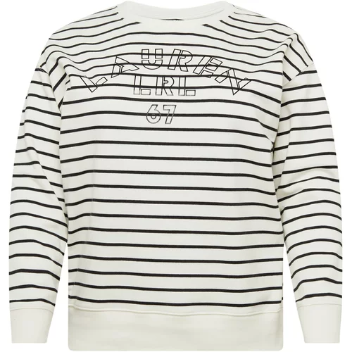 Lauren Ralph Lauren Plus Sweater majica 'KAPPY' bež / crna