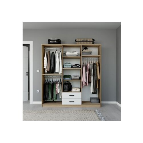 Hanah home Ormar Yaman 1600-75, 180x190x45 cm, Bijeli Slike