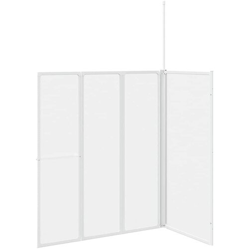  Zavjesa za kadu Matirano 120 x 70 x 137 cm Aluminij Slike