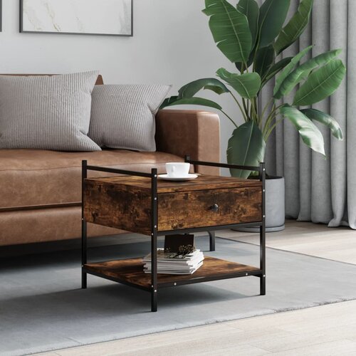 vidaXL Stolić za kavu boja hrasta 50 x 50 x 50 cm konstruirano drvo Cijene