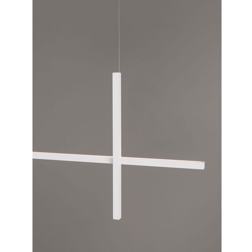 Nova Luce Mat bijela LED viseća svjetiljka aluminijska sa sjenilom od akrilnog stakla Looma &amp;ndash; Slike