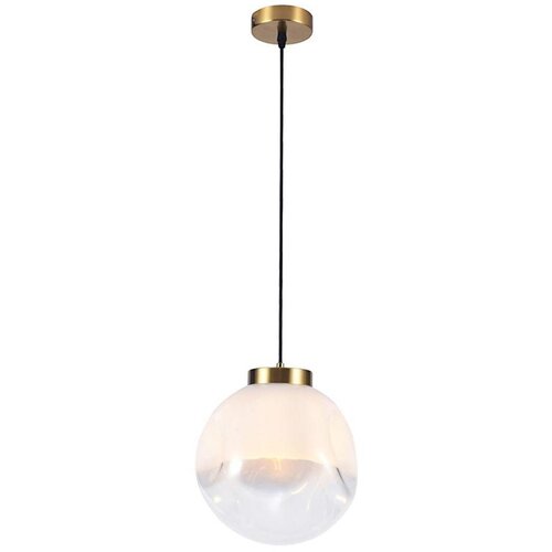 Luster na sajli VANA 1xE27/40W/230V bela/zlatna Slike