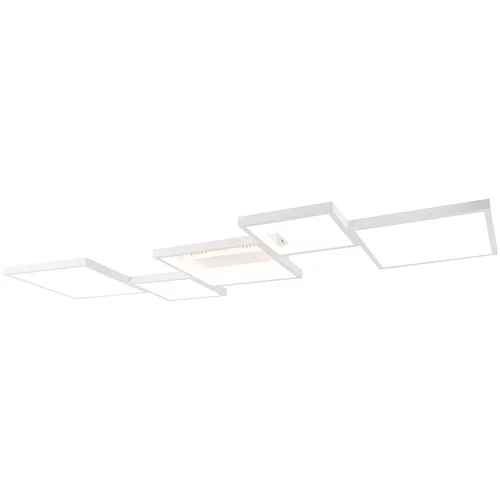 QAZQA Stropna svetilka bela z LED 3 stopnjami zatemnitve 5 lučmi - Lejo