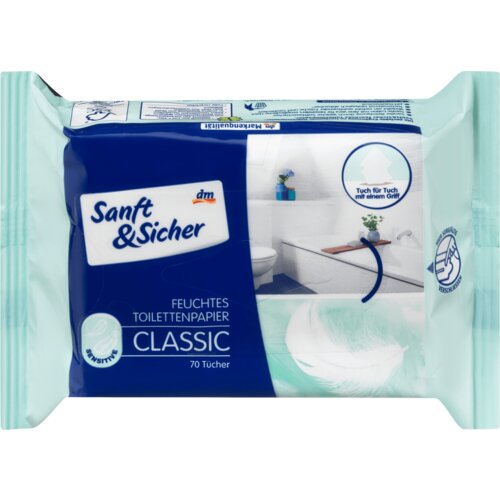 Sanft&Sicher Classic vlažni toaletni papir 70 kom Cene