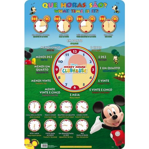 Grupo LAMINA DIDACTICA PORTUGUES QUE HORAS SAO? KLUBSKA HI&Scaron;A MICKEY, (21026516) Cene