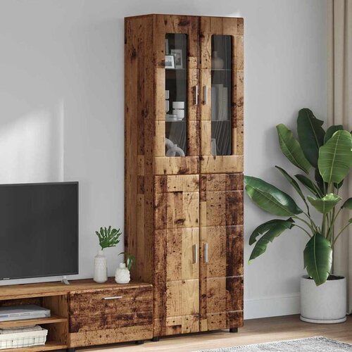  Highboard FLORIN Staro drvo 60 x 35 x 182 cm Konstruirano drvo Cene