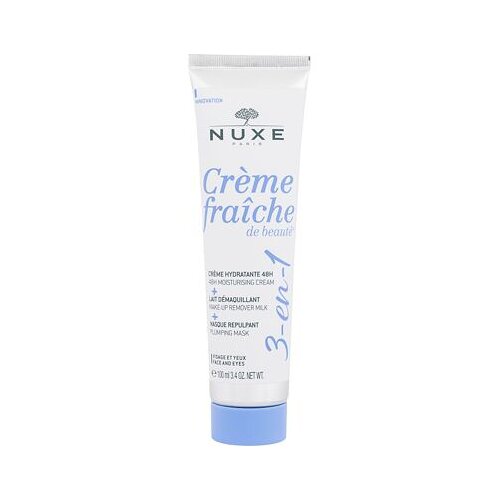 Nuxe creme fraiche de Beaut&amp;eacute; 3-In-1 cream &amp;amp; make-up remover &amp;amp; mask večnamenska krema za obraz 3v1 100 ml za ženske Slike