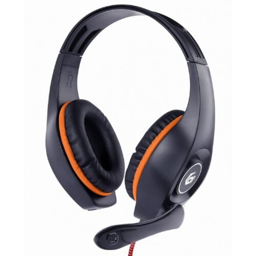 Gembird Oranžno-črne slu&amp;scaron;alke draguljev 3,5 mm, (21153533) Slike