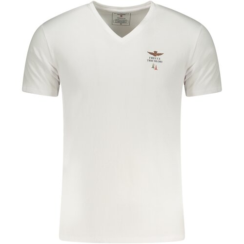 Aeronautica Militare Mu&amp;scaron;ka bijela majica kratkih rukava Slike