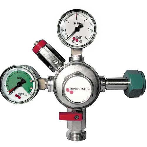 ich-zapfe Reductor tlaka CO2 Micro-Matic za pivo - 3 bar, manometer 0-250 bar, 1-vodna zaprava, (5000216819) Cene