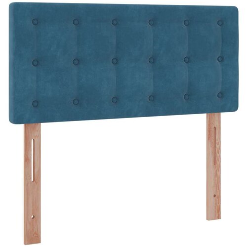 VidaXL Okvir kreveta s madraca tamnoplavi 90x190cm bar&amp;scaron;unasti Slike