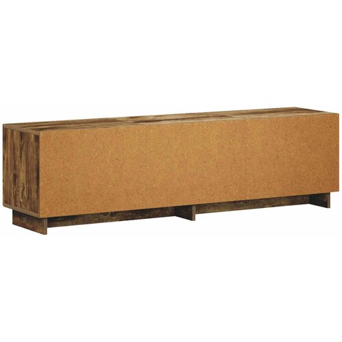  TV stalak 140 x 34,5 x 40 cm Dimljeni hrast Konstruirano drvo Slike