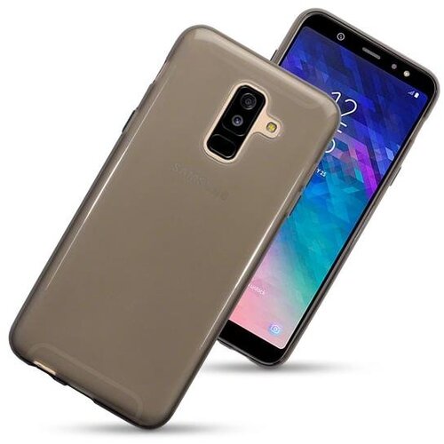 Ultra tanek silikonski ovitek za Samsung Galaxy A6 Plus 2018 A605 - prozorno &amp;Auml;rn Slike