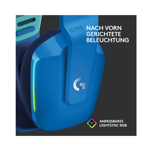 Logitech lOGI G733 LightSpeed Headset blue 981-000943 Slike