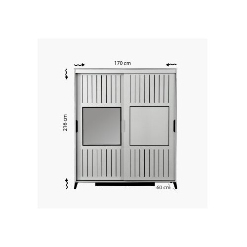 Hanah home Ormar Pasific Home Fuga 170, 170x216x60 cm, Orah Slike