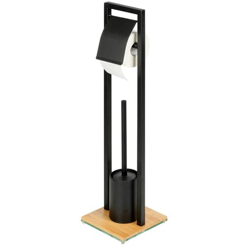 Wenko 24751100 - Komplet za WC BAMBU⁠SA 18x72,5 cm crna/smeđa Cene