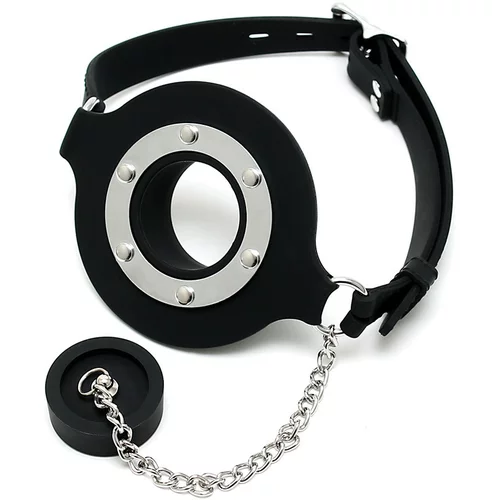 Rimba Mouthgag with Opening and Stopper Black