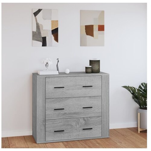  Komoda sivog hrasta sonome 80x33x70 cm od konstruiranog drva Cene