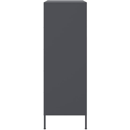  Visoka komoda antracit 67 x 39 x 113 cm čelična Slike