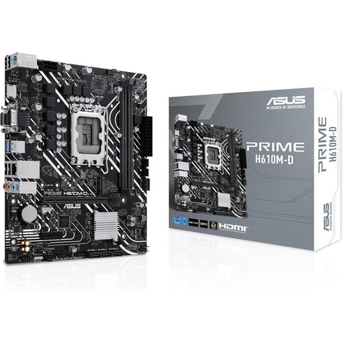 Asus MB PRIME H610M-DLGA1700, 2x DDR5, 1x M.2,6xUSB1x VGA, 1x HDMI, mATX Cijene