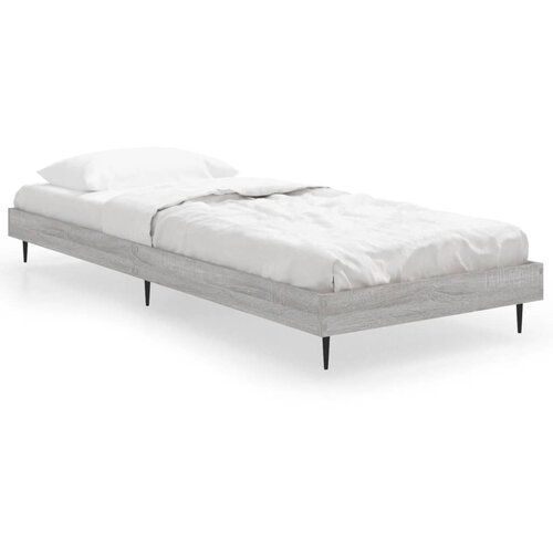 VidaXL Posteljni okvir siva sonoma 75x190 cm inženirski les, (20735071) Slike