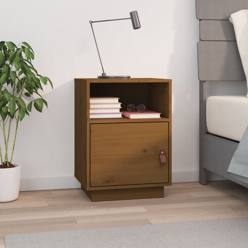 vidaXL Noćni ormarići boja meda 40x34x55 cm od masivne borovine Cijene