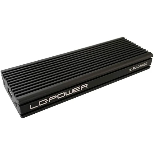 LC-Power LC-M2-C-MULTI-2USB 3.2 Gen. 2×1 Type C M.2SSD Enclosure,SATA&nvme