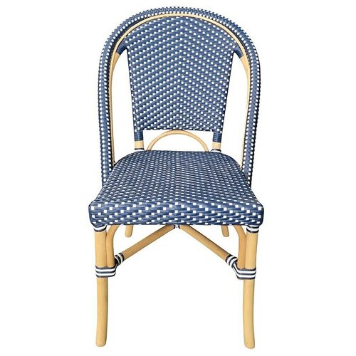 SUNFUN Vrtna stolica Alma (50 x 60 x 87 cm, Bijela, plava, Prirodni i umjetni ratan) Cijene