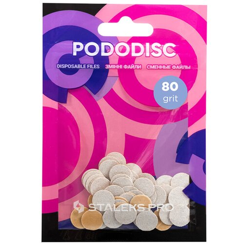 Brusni papir za pedikuru Staleks Podo Disk XS – 10 mm White 80 grit – 50 kom (Outlet) Cijene