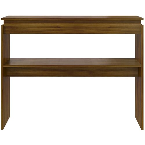  Konzolni stol smeđa boja hrasta 102x30x80 cm konstruirano drvo Slike
