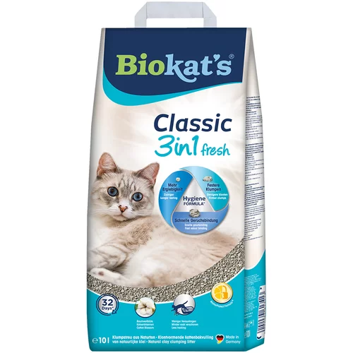 Biokats Classic Fresh 3in1 Cotton Blossom - 10 l