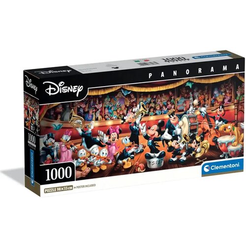 Clementoni Disney+ &ndash; Mickey i prijatelji u bendu 1000-dijelna panoramska slagalica s posterom - Cijene