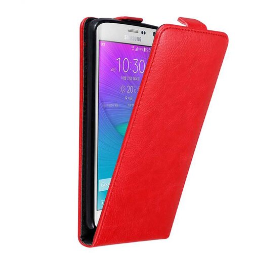 Cadorabo Ohi&scaron;je, združljivo z Samsung Galaxy NOTE EDGE v rdeče jabolko - Za&scaron;čitni ovitek v obliki flipa z magnetnim zapiranjem, (20562783) Cene