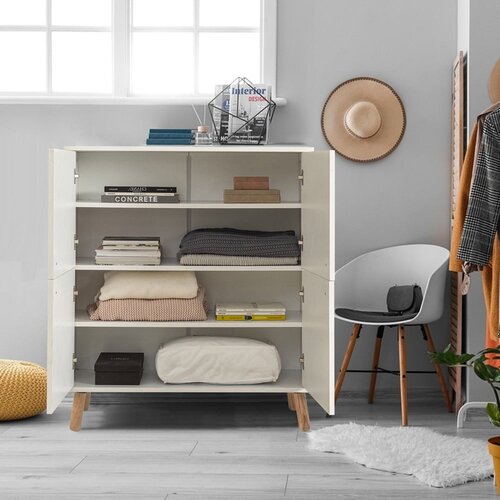 Kalune Design Multil&amp;uuml;x Daisy WhiteDark Blue Multi Purpose Cabinet Slike