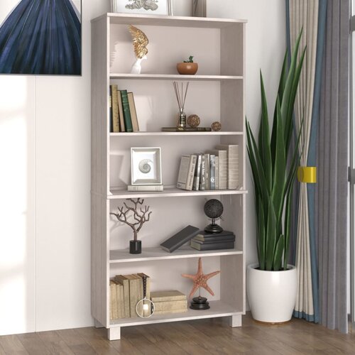 The Living Store Visoka omara HAMAR trdna borovina bela - Visoka Omarica, (21435779) Slike