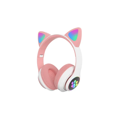  Slušalice CAT EAR STN-28 dječje, wireless, pink + bijela