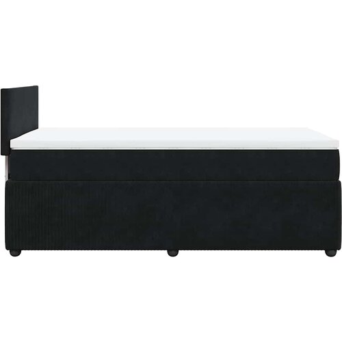 Box spring krevet s madracem crni 80 x 200 cm bar&amp;scaron;unasti Slike
