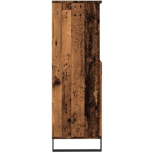 VidaXL Visoka komoda boja staro drvo 60x36x110 cm konstruirano drvo Slike