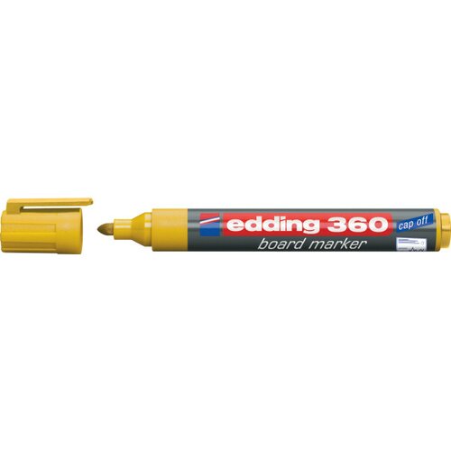 Edding marker za belu tablu 360 1,5-3mm, zaobljeni žuta Slike